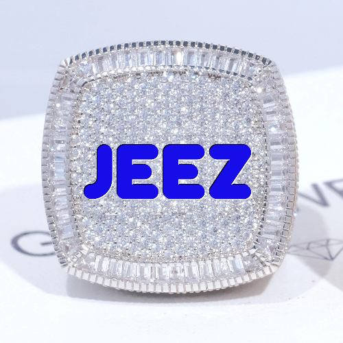 CUSTOM LETTER 3D ICED RING