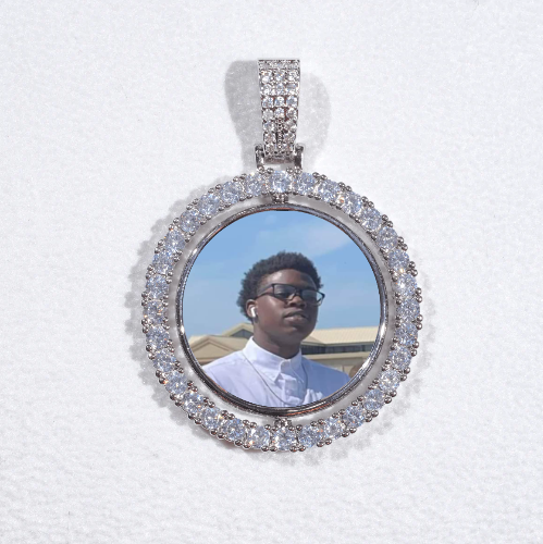 3D Spinning 2-Faced Custom Picture Pendant