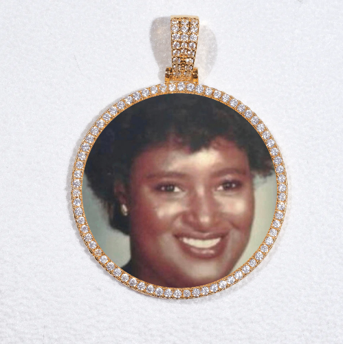 MEDIUM 3D CIRCLE CUSTOM PICTURE PENDANT