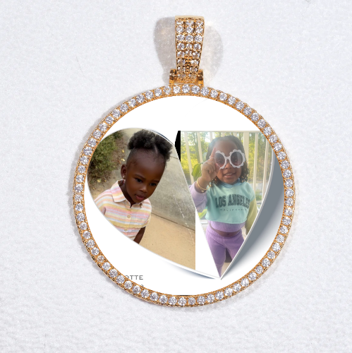 MEDIUM 3D CIRCLE CUSTOM PICTURE PENDANT