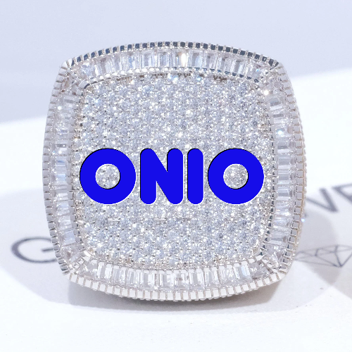 CUSTOM LETTER 3D ICED RING
