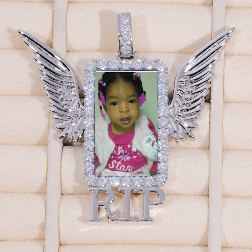 RIP WING 3D CUSTOM PICTURE PENDANT
