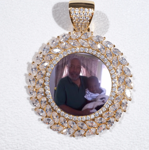 Large 3D Wheat Ear Custom Picture Pendant