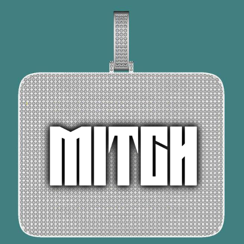 CUSTOM LETTER NECKLACE 3D BIG SQUARE