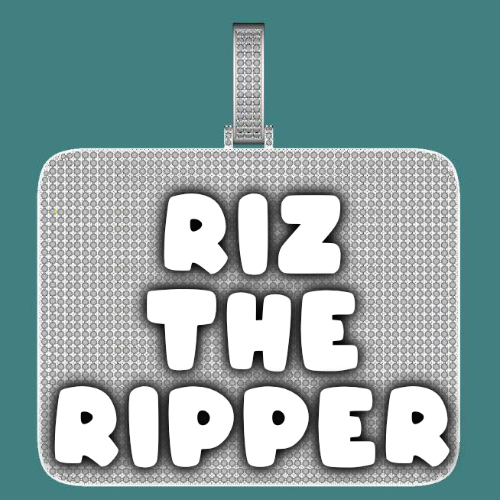 CUSTOM LETTER NECKLACE 3D BIG SQUARE