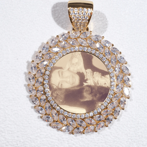 Large 3D Wheat Ear Custom Picture Pendant
