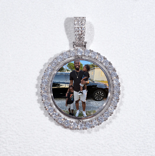 3D Spinning 2-Faced Custom Picture Pendant