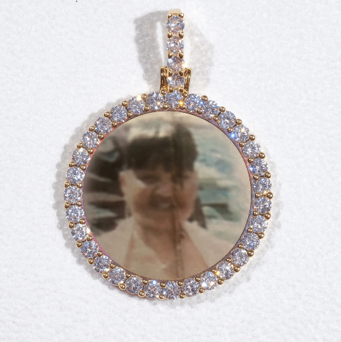 3D CIRCLE CUSTOM PICTURE PENDANT SMALL SIZE