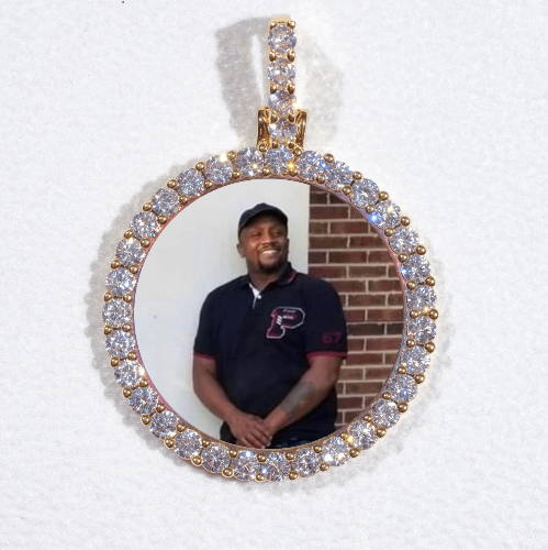 3D CIRCLE CUSTOM PICTURE PENDANT SMALL SIZE