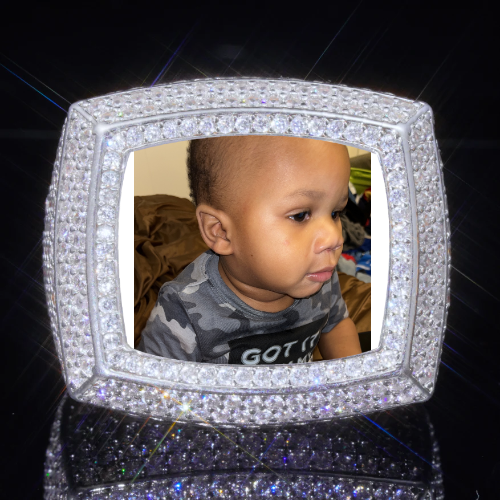 3D CUSTOM PICTURE ICED RING