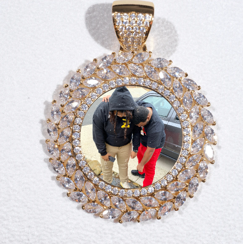 Large 3D Wheat Ear Custom Picture Pendant