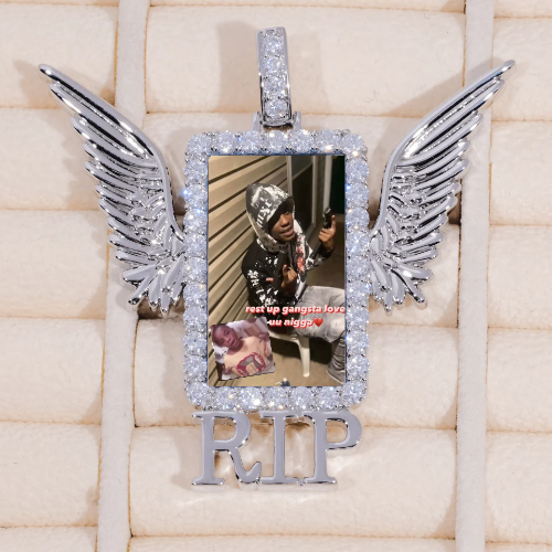 RIP WING 3D CUSTOM PICTURE PENDANT