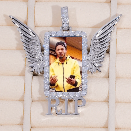 RIP WING 3D CUSTOM PICTURE PENDANT
