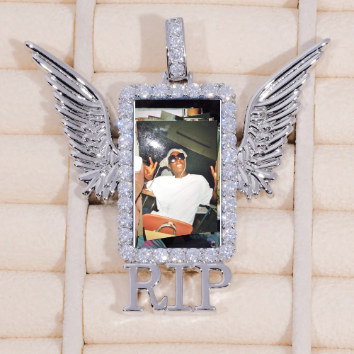 RIP WING 3D CUSTOM PICTURE PENDANT