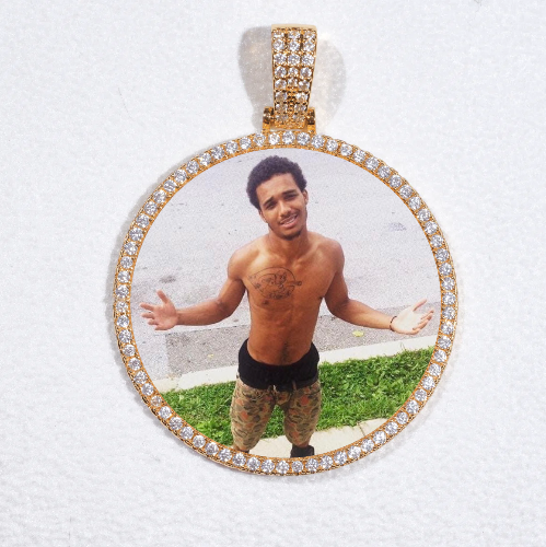 MEDIUM 3D CIRCLE CUSTOM PICTURE PENDANT