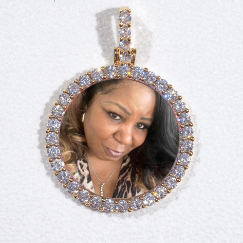 3D CIRCLE CUSTOM PICTURE PENDANT SMALL SIZE