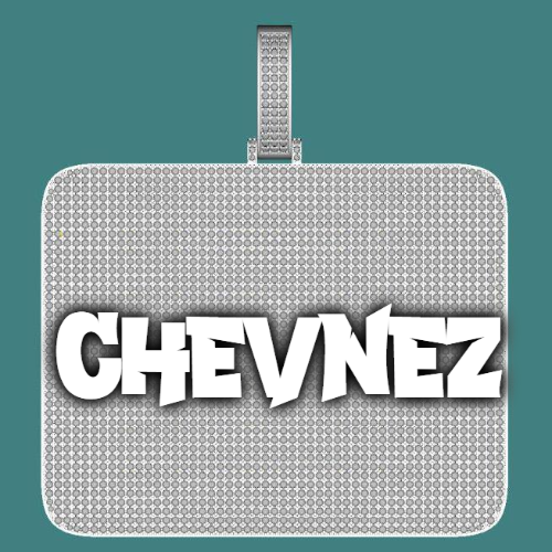 CUSTOM LETTER NECKLACE 3D BIG SQUARE