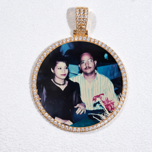 MEDIUM 3D CIRCLE CUSTOM PICTURE PENDANT