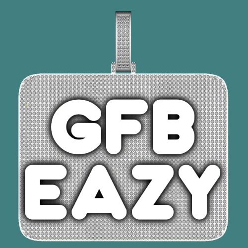 CUSTOM LETTER NECKLACE 3D BIG SQUARE