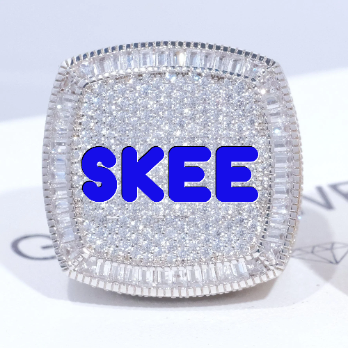 CUSTOM LETTER 3D ICED RING