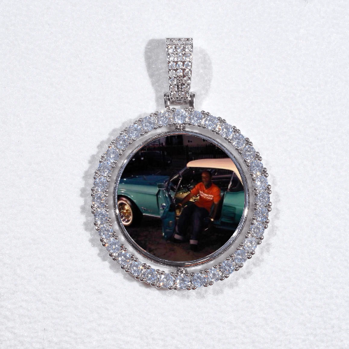 3D Spinning 2-Faced Custom Picture Pendant