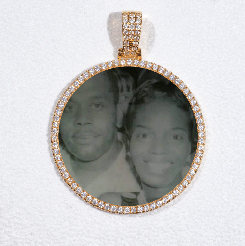 MEDIUM 3D CIRCLE CUSTOM PICTURE PENDANT