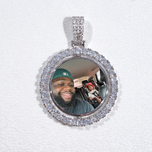 3D Spinning 2-Faced Custom Picture Pendant
