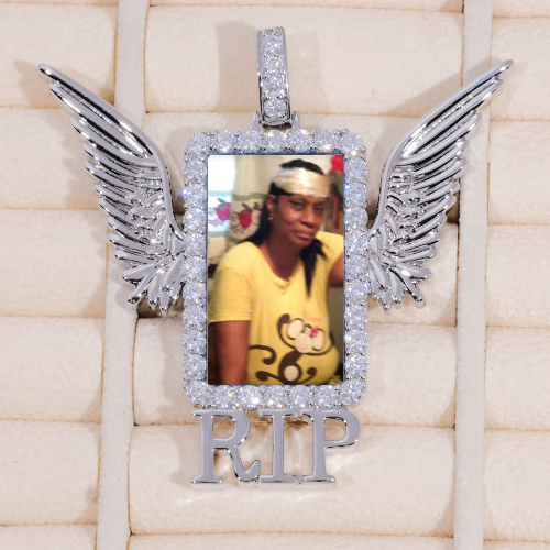 RIP WING 3D CUSTOM PICTURE PENDANT