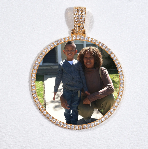 MEDIUM 3D CIRCLE CUSTOM PICTURE PENDANT