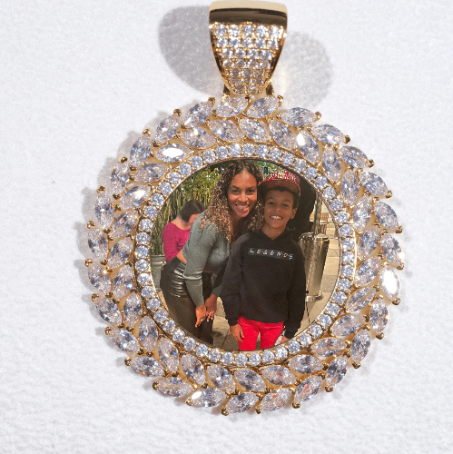 Large 3D Wheat Ear Custom Picture Pendant