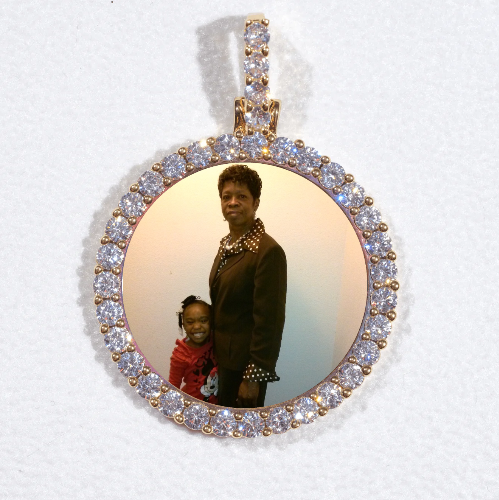 3D CIRCLE CUSTOM PICTURE PENDANT SMALL SIZE