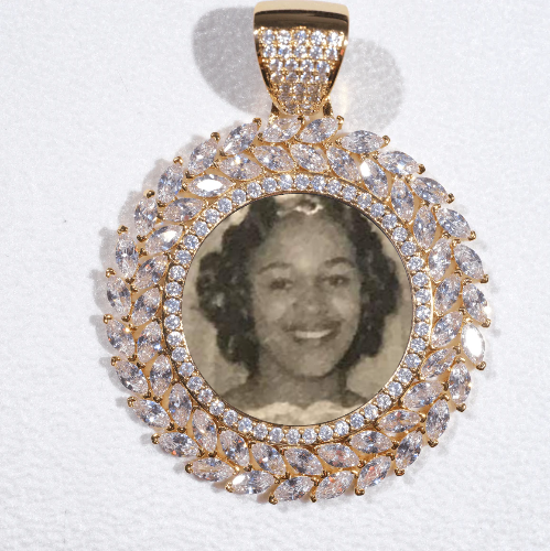 Large 3D Wheat Ear Custom Picture Pendant