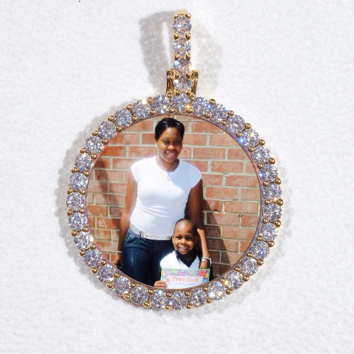 3D CIRCLE CUSTOM PICTURE PENDANT SMALL SIZE