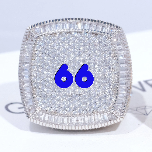 CUSTOM LETTER 3D ICED RING