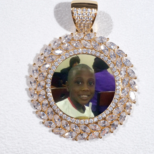 Large 3D Wheat Ear Custom Picture Pendant
