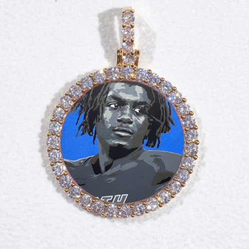 3D CIRCLE CUSTOM PICTURE PENDANT SMALL SIZE