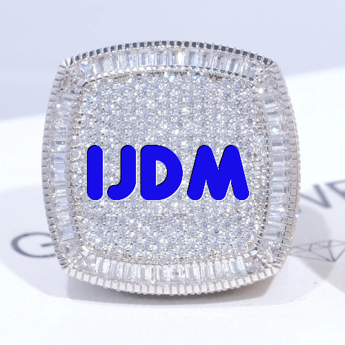 CUSTOM LETTER 3D ICED RING
