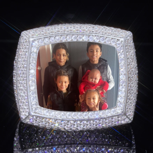3D CUSTOM PICTURE ICED RING
