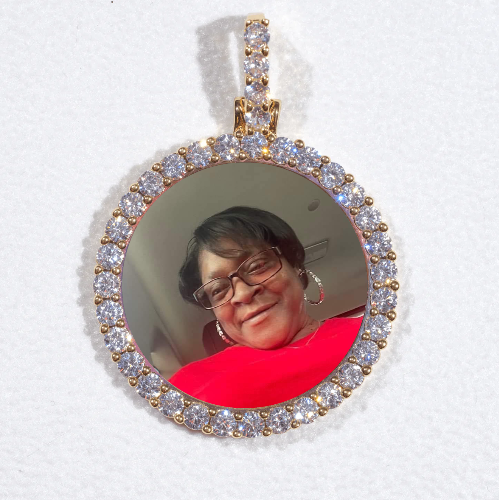 3D CIRCLE CUSTOM PICTURE PENDANT SMALL SIZE