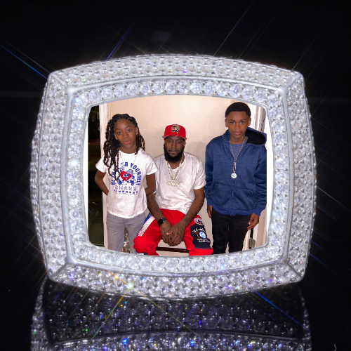 3D CUSTOM PICTURE ICED RING