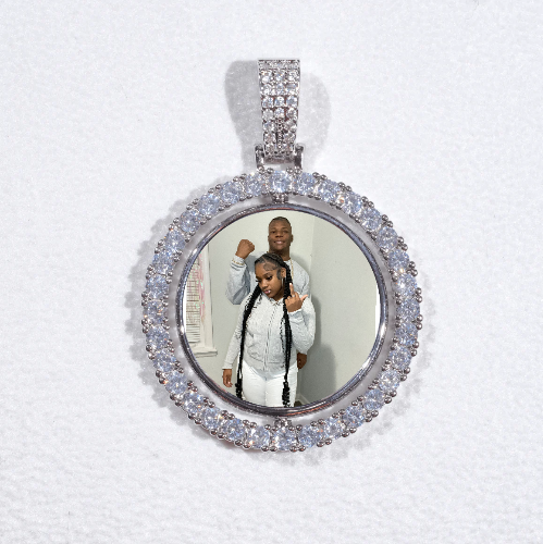 3D Spinning 2-Faced Custom Picture Pendant