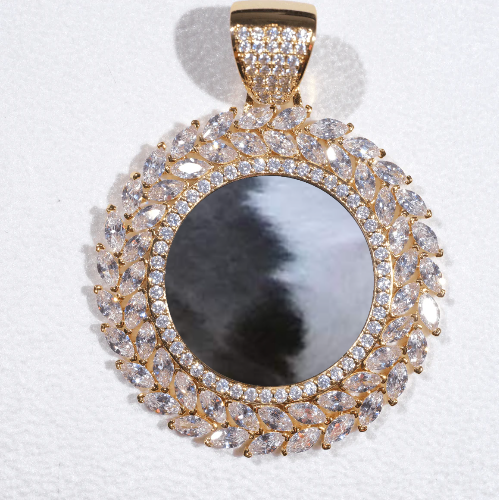 Large 3D Wheat Ear Custom Picture Pendant