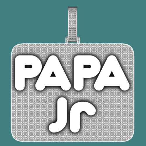 CUSTOM LETTER NECKLACE 3D BIG SQUARE