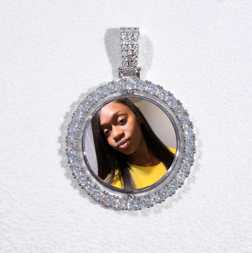 3D Spinning 2-Faced Custom Picture Pendant