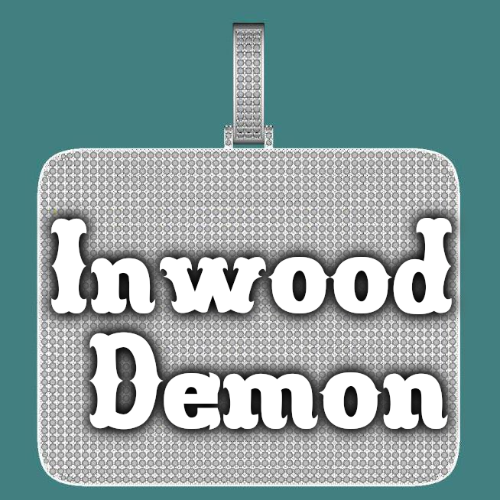 CUSTOM LETTER NECKLACE 3D BIG SQUARE