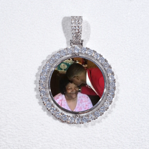 3D Spinning 2-Faced Custom Picture Pendant