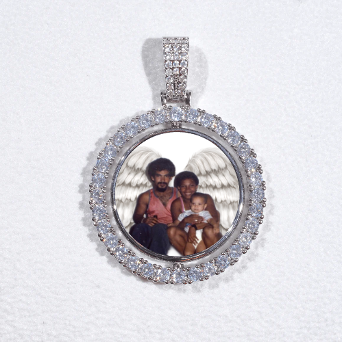 3D Spinning 2-Faced Custom Picture Pendant