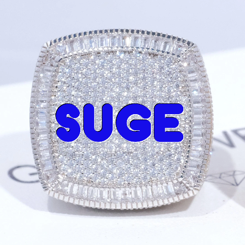 CUSTOM LETTER 3D ICED RING