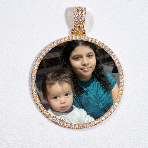 MEDIUM 3D CIRCLE CUSTOM PICTURE PENDANT