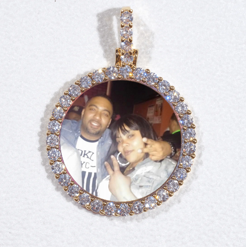 3D CIRCLE CUSTOM PICTURE PENDANT SMALL SIZE
